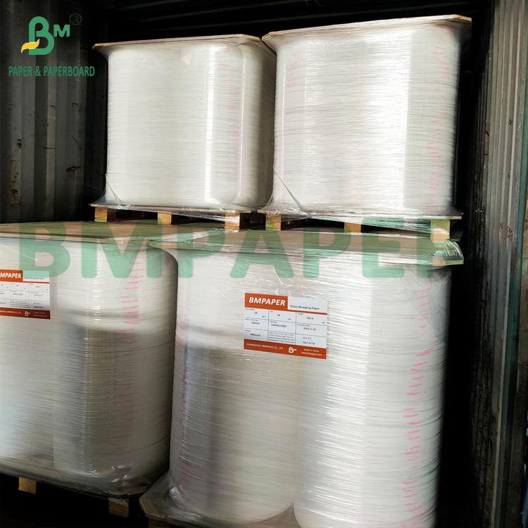 28gsm White and Printed Food Paper for Wrapping Paper Drinking Straws 28 гр. белая и напечатанная пищевая бумага для упаковки соломин для питья