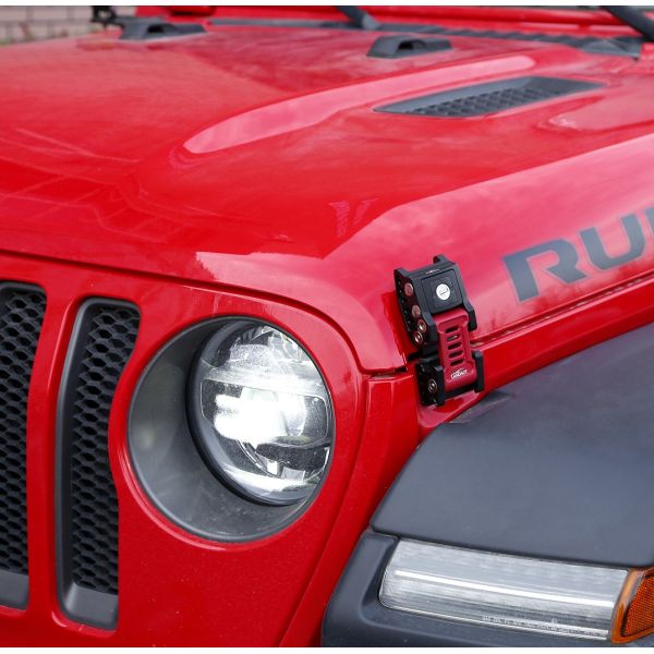 Year 2018- Black CNC Process Hood Latch Kit for Off-Road Adventures Long-Lasting