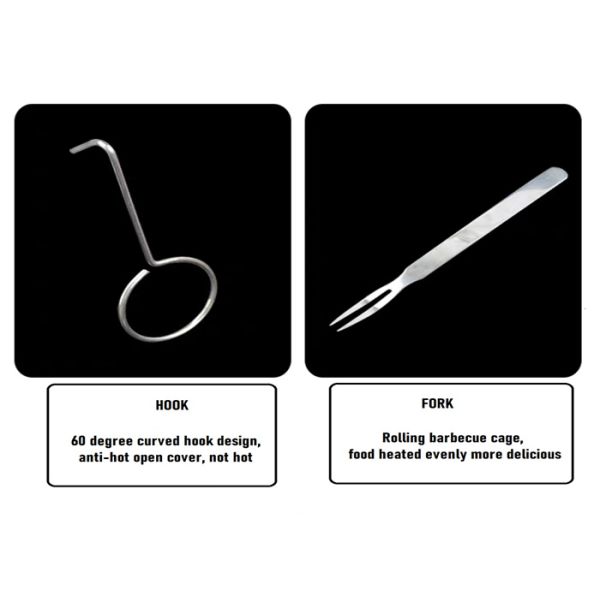 На открытом воздухе корзина 20x9x9cm приготовления на гриле нержавеющей стали овоща 304