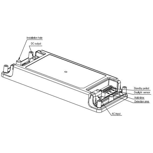 Capteur de mouvement de lumière du jour obscurcissant le conducteur 18w 300mA 145 x 62 x 20mm de LED