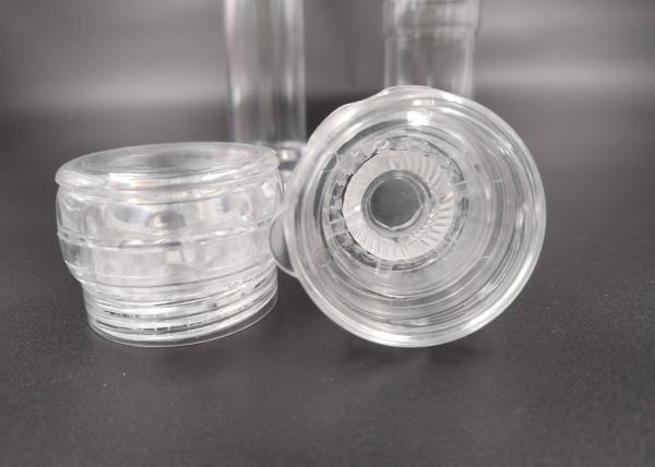 (KPL-015) Refillable PC Grinder Caps Modern Round Shape Clear Or Black