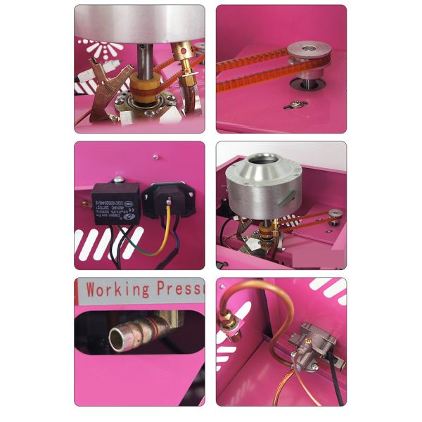 Stainless Steel 10.8kw 220V Cotton Candy Maker