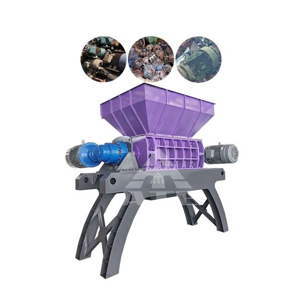 Waste Scrap Two Shaft Shredder Engine Electric Motor Shredder Machine
