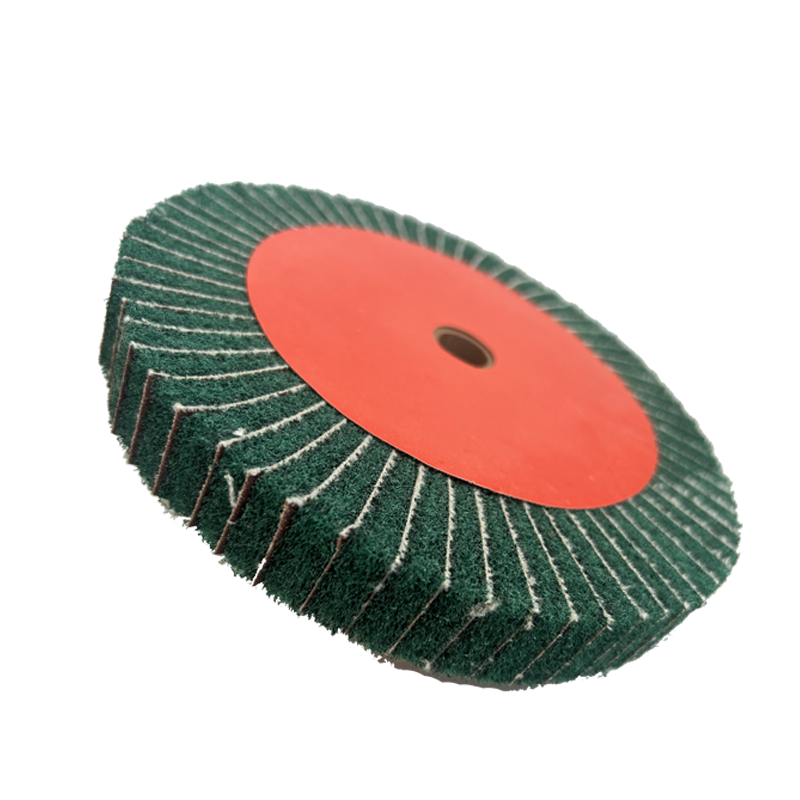 3M Flap Wheel, Fiber Wheel, Abrasive-Impregnated Stainless Steel Satin Finishing Wheel, Nylon Polishing Fabric Wheel