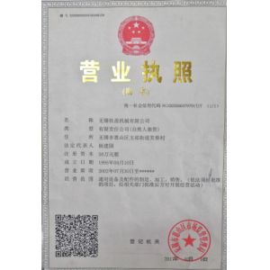 Wuxi Qinying Machinery Co., Ltd. Сертификации