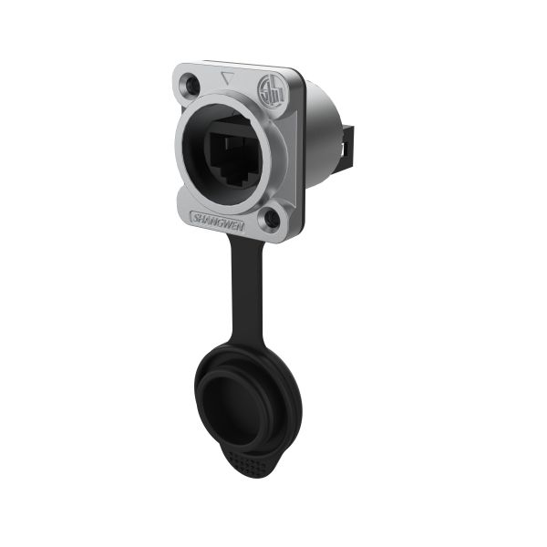 Outdoor  Ethernet Chassis Connector  Plug 8 Pin Signal Connector Ethernet Rj45 Waterproof Connector