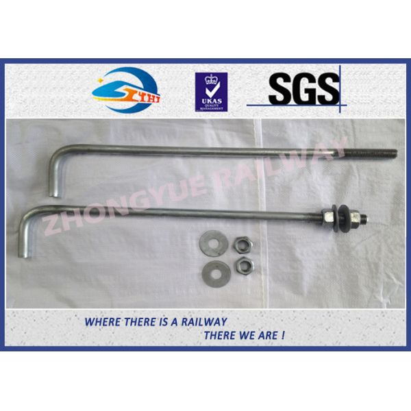 Изготовленные на заказ анкерные болты л сформированный железнодорожный болт с ХДГ, загиб 90 градусов