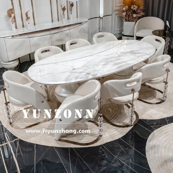 Nordic Designer Crystal Decorated Dining Chairs Light Luxury Metal for Wedding Hotel Living Room Hall Use