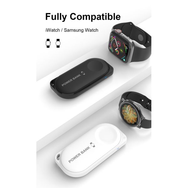Беспроводное зарядное магнитное зарядное устройство 1200 мАч портативный электростанция для iWatch и Samsung