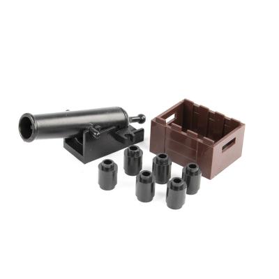 WWI compatible with legoingly medieval military army soldier pirate boat cannon building blocks
