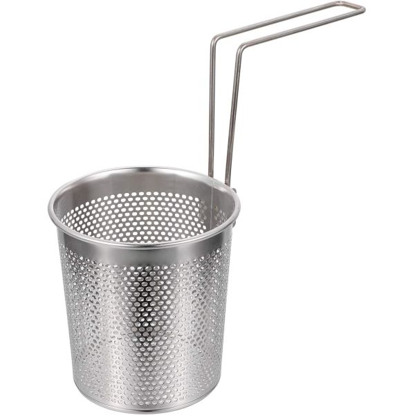 Corrosion Resistance Deep Fry Basket Stainless Steel Silver