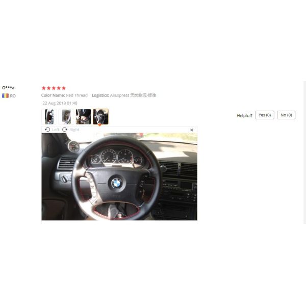 Customized PU Leather Steering Wheel Covers for Bmw 3 Series E36 E46 E39 E38 X3 X5 Z3