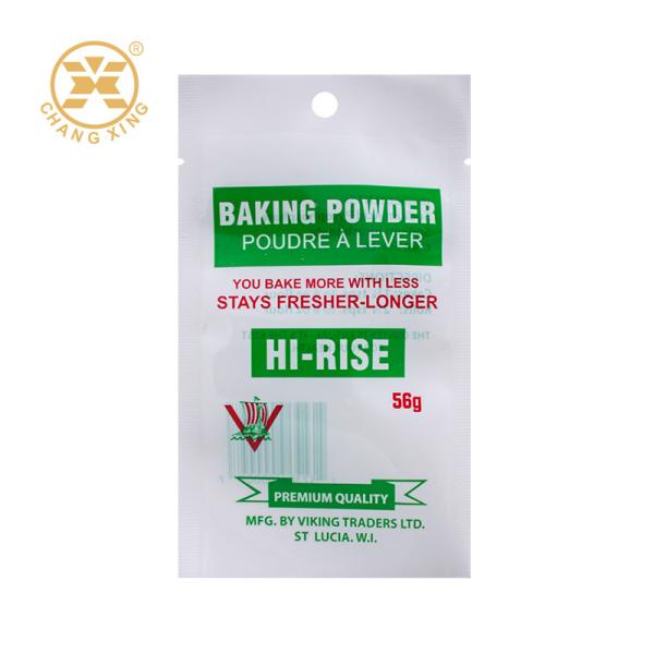 Custom Printing Baking Powder Dried Food Packaging Bag Moisture Proof Plastic Stand Up Pouch