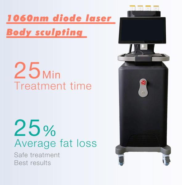 4 alças 1060nm Diodo Laser emagrecimento máquina de perda de peso para remoção de celulite