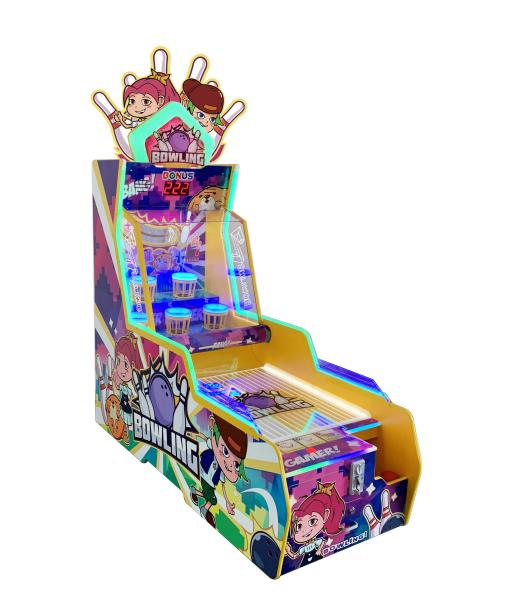 1P single player mini bowling ticket game machine for kid game center, Bowling Big Dunk single