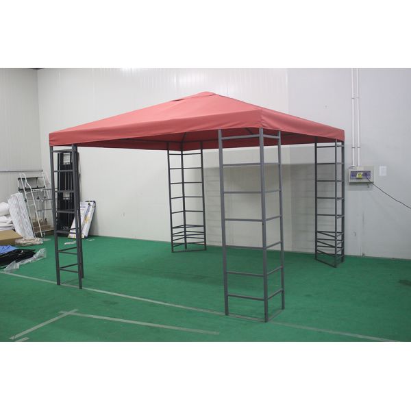 Outdoor Garden Patio 3*3*2.55M Rectangle Double Tops Gazebo in Large Size Package