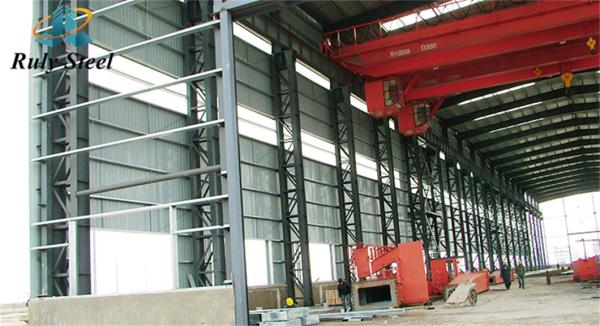 Factory Buildings Steel With Q355B Or Q235B Purlin Steel Beam Warehouse