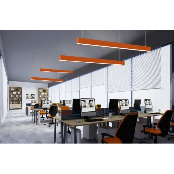 Bright LED Linear Light 14W 30W Suspended Mounted 1200mm Aluminum Profile Pendant Lighting Ceiling Light hanging