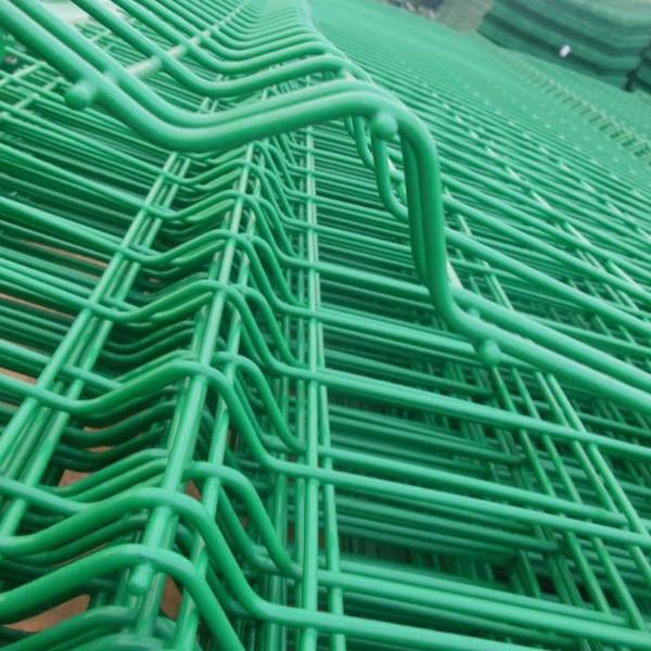 o PVC soldado 4mm de 3mm revestiu 3D o fio Mesh Fence Green que o PVC revestiu