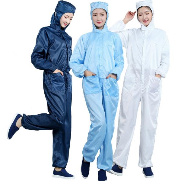Easy Cleaning Disposable Coverall Suit Soft For Dust Free Clean Room