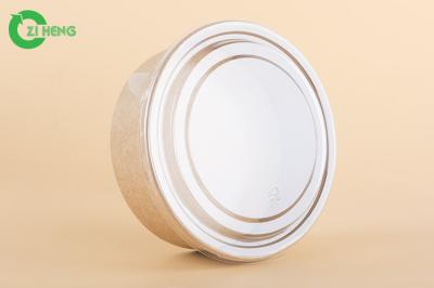 No Deformation Large Paper Food Bowls No Leak Flexo Printing Food Grade