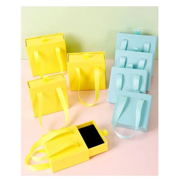 Украшения логотипа фольги серебра золота бумажные упаковывая сползающ коробку 9x9x3.4cm ящика 8x8x3.2cm