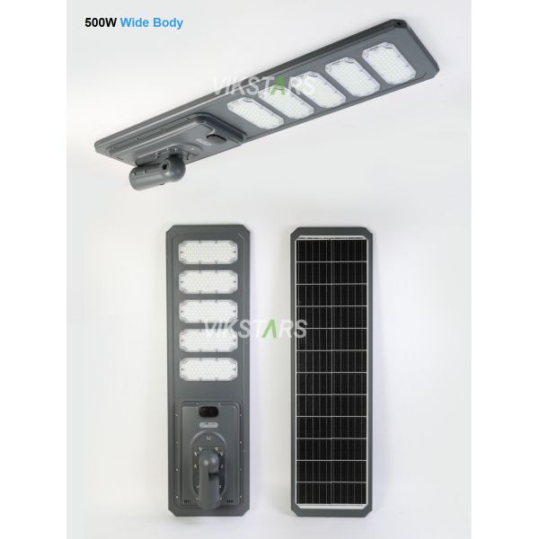 Nuevo 100W 200W 300W 400W 500W All In One Aluminio Luz solar de calle para mayoristas