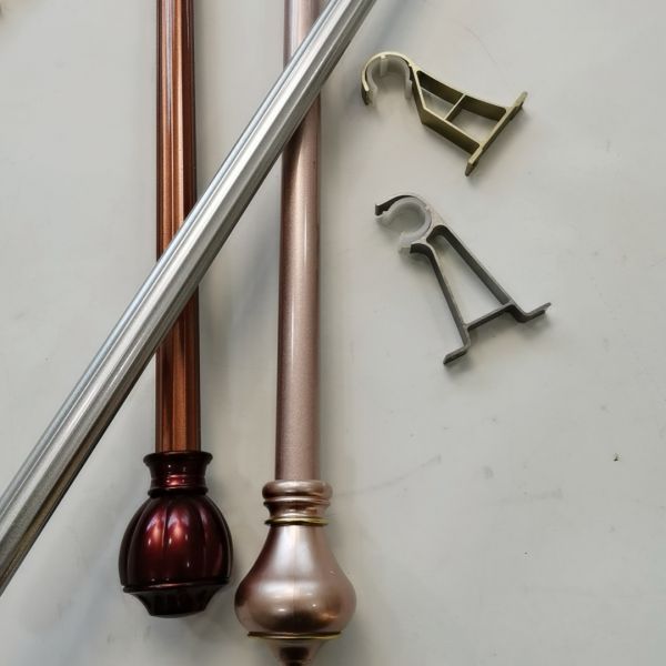 Регулируемый поляк чугунного занавеса 0.3mm 12mm черный