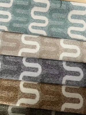 Heavy Weight Chenille Upholstery Fabric Breathable For Curtain