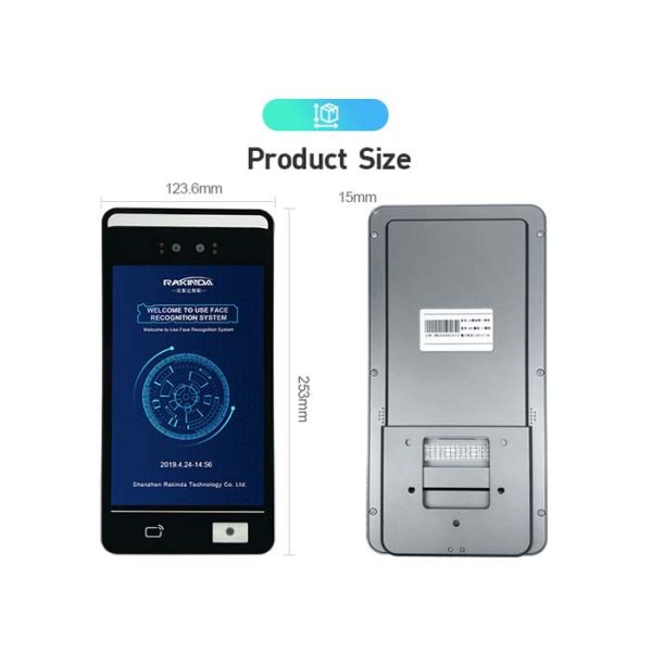 1.6GHz Android 7.1 Face Recognition Attendance Systems 100Mbps