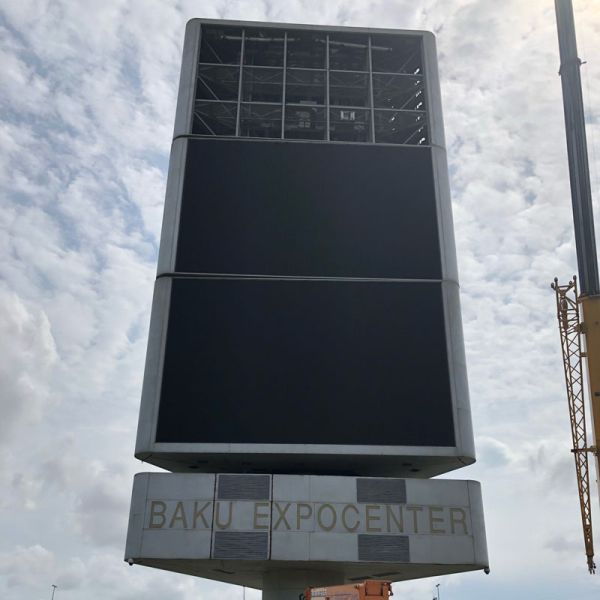 Специальное размеры Высокая яркость P6 Наружный фасадный светодиодный экран с средним источником питания