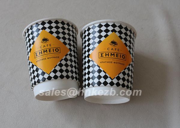 Customized 12oz Hot Drink Paper Cups Food Grade Hot Beverage Cups Virgin Paper