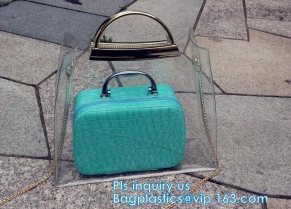 ladies fashion pvc handbag, PVC Women Bags Tote Beach Handbags, PVC Women Handbag Tote Bag, Women Handbag, PVC Beach Bag