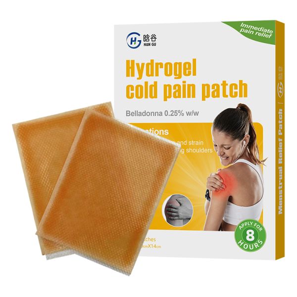 Hydrogel Cooling Pain Relief Patch Chinese Plaster 10x14cm Physical Compress Cold Gel
