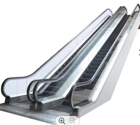 9000 Person/h Moving Walk Escalator 1200mm Step Indoor Outdoor