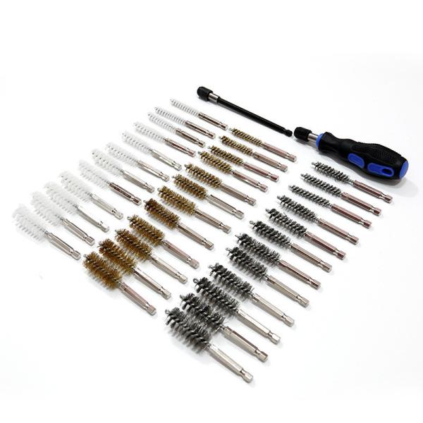 38 Pcs Tubo de cobre Tubo de limpeza de remoção de ferrugem Polir e borracha de limpeza de tubos de aço inoxidável