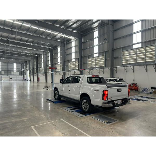 Cartesy brand CTGT-3-3C Roller Trinity Vehicle Test Line Roller  Brake Tester With Axle Load Single Plate side slip tester for light vehicles