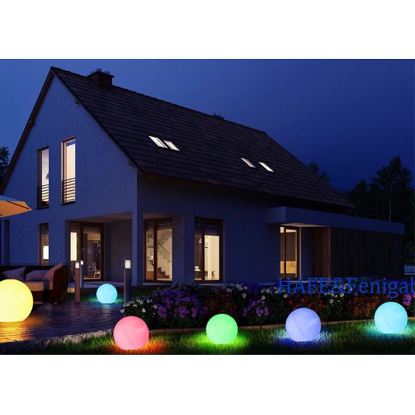 40cm Inflatable Waterproof PVC Floating LED Lighting Pool Beach Balls For Sale