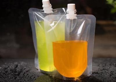Liquid Transparent Stand Up Pouches With Top Spout Eco Friendly Reusable