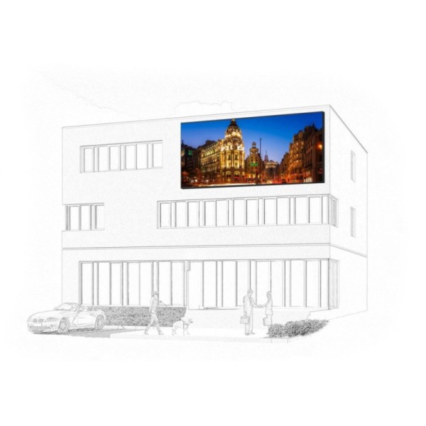 P10 Common Cathode Energy Saving LED Display IP66 Outdoor Advertising Screen ABXING OA