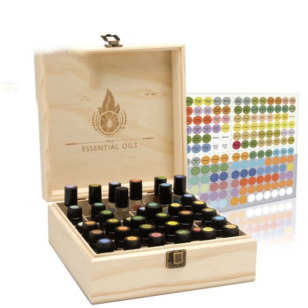 Unfinished Packaging Doterra Wooden Essential Oil Box with Customized Logo Acceptable