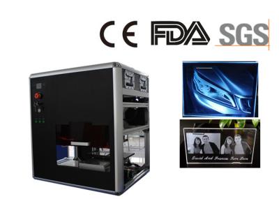 Portable 4000HZ 3D Laser Glass Engraving Machine Motion Control Diode Pumped