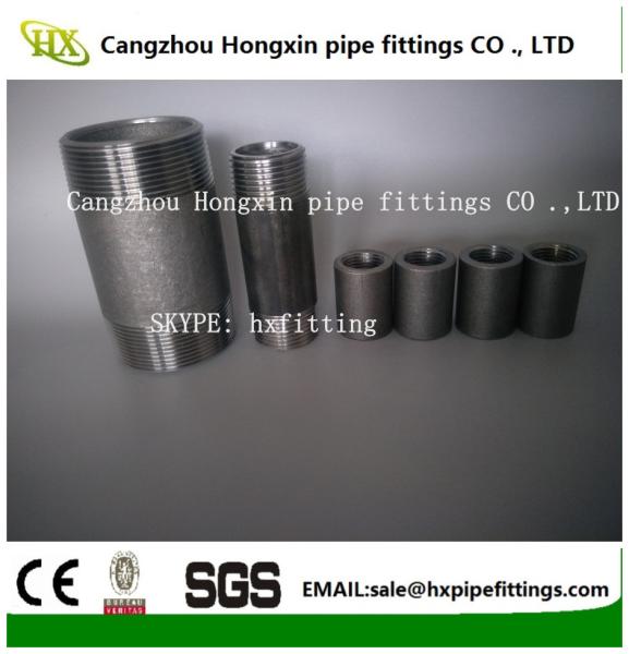 DIN2440, Medium&Heavy steel pipe nipple,barrel nipples ,black or untreated