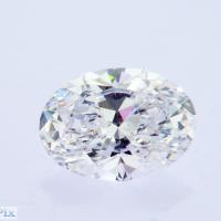 3.32ct Oval Brilhante Cortado Como Crescido Não Tratado CVD Laboratório Branco Diamante Sem Bowties Certificado IGI