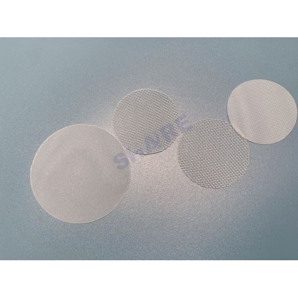 30 Mesh 500 600 Micron Hydrophilic Nylon Mesh Filter Disc Aqueous Microfiltration
