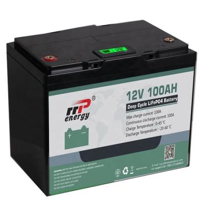 12V 100Ah Lifepo4 Lithium Iron Battery Pack Deep Cycle Times For Solar Energy System