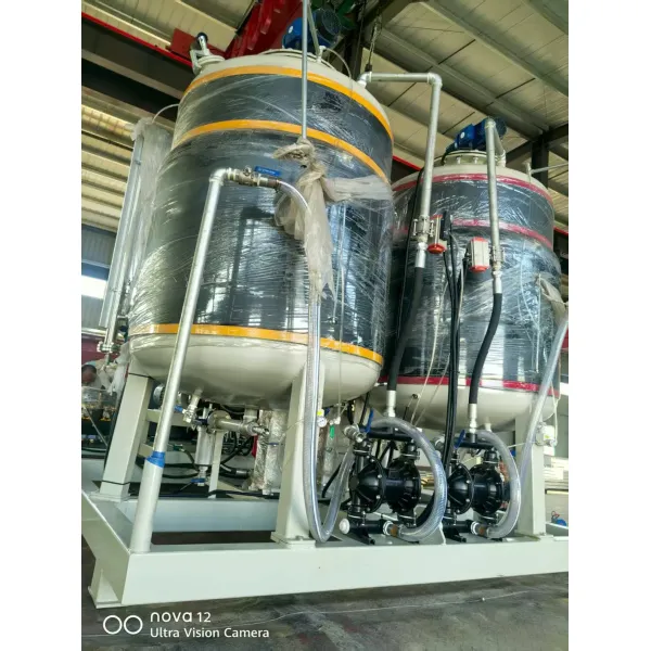 Large-Diameter Polyurethane Spray Insulated Pipe Machine with Automated Spraying and PE Wrapped Corrosion Resistance
