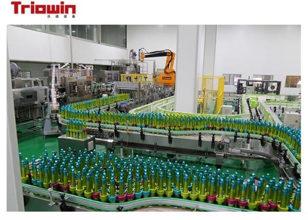 Industrial Fruit Juice Glass Bottle Filling Machine , Bottle Packing Machine 4.8Kw
