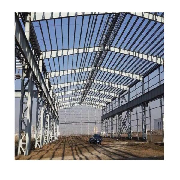 Q235 Three Pin Portal Frame Cutting Portal Wall Framing 50mm For Workshop Plant
