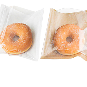 Heat-Sealable Bakery Bags Wax Paper Cookie Bags For Packaging Bag Baked Paper Bread Bags Kraft Paper Food Bags